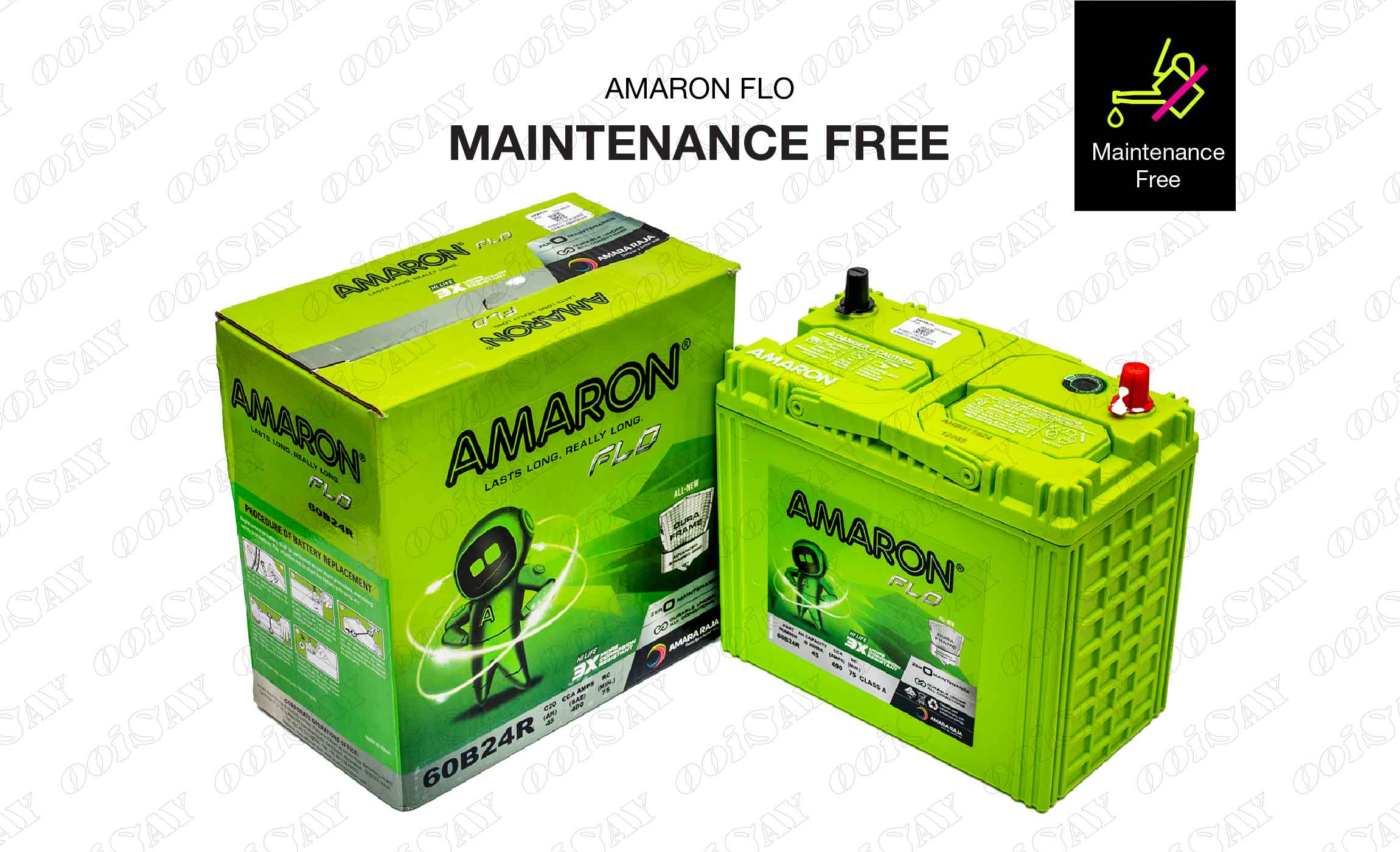 Amaron 60B24R Maintenance Free