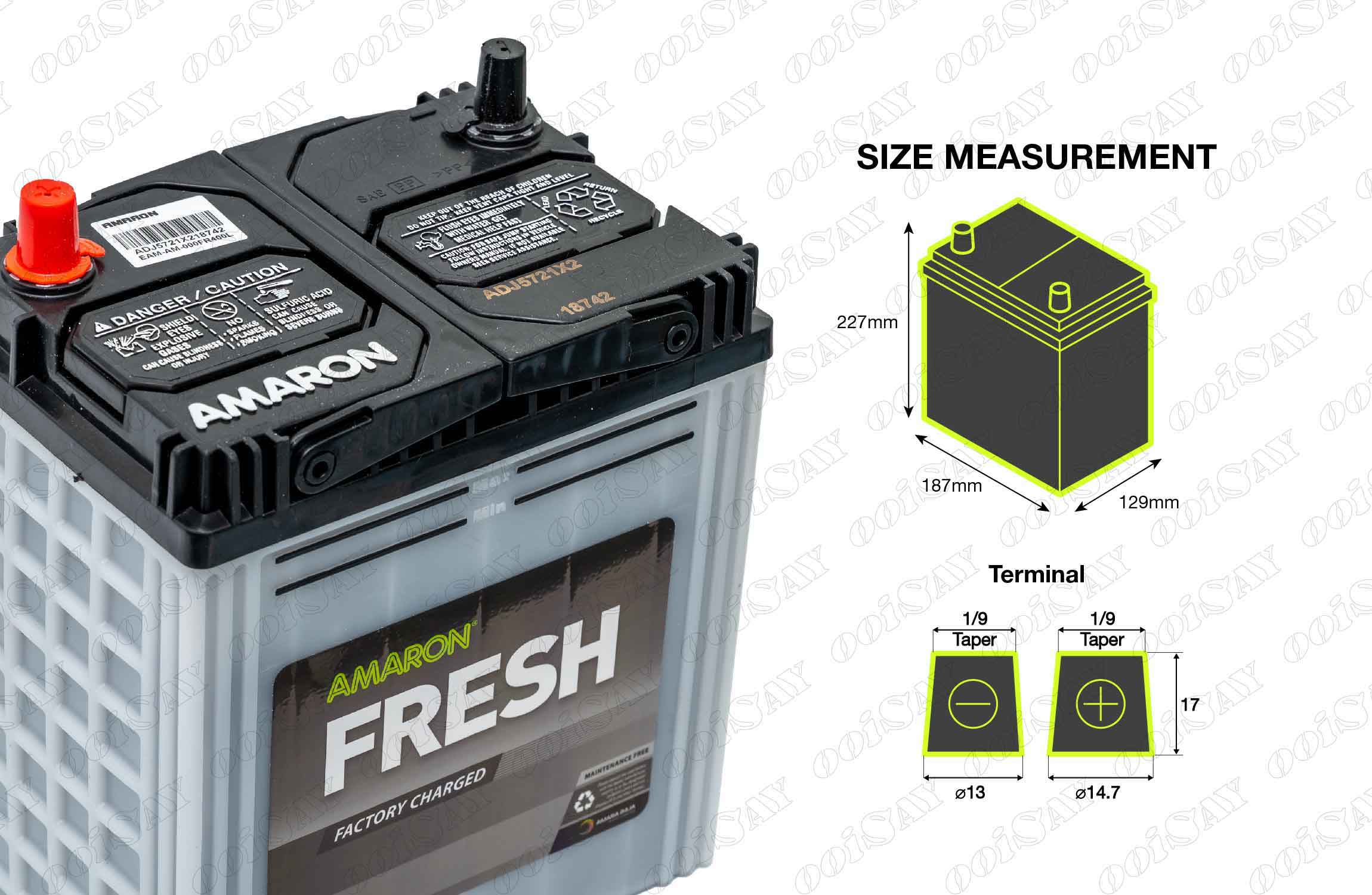 Amaron 36B19L Maintenance Free