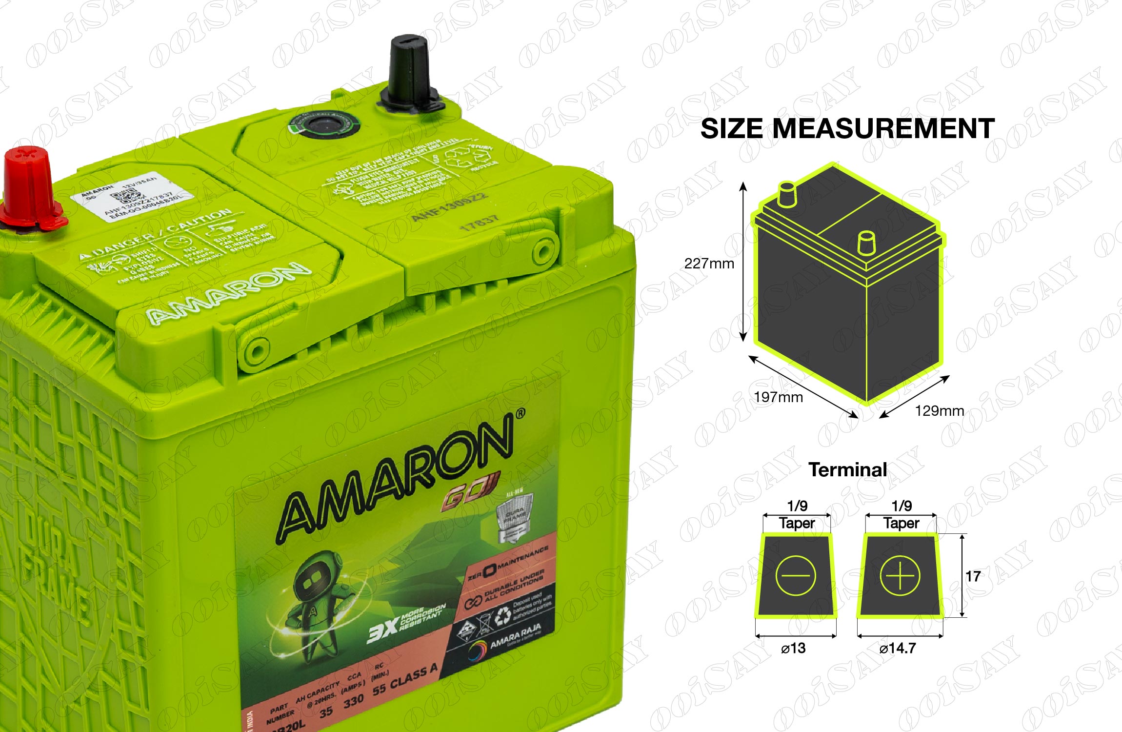 Amaron 46B20L Maintenance Free