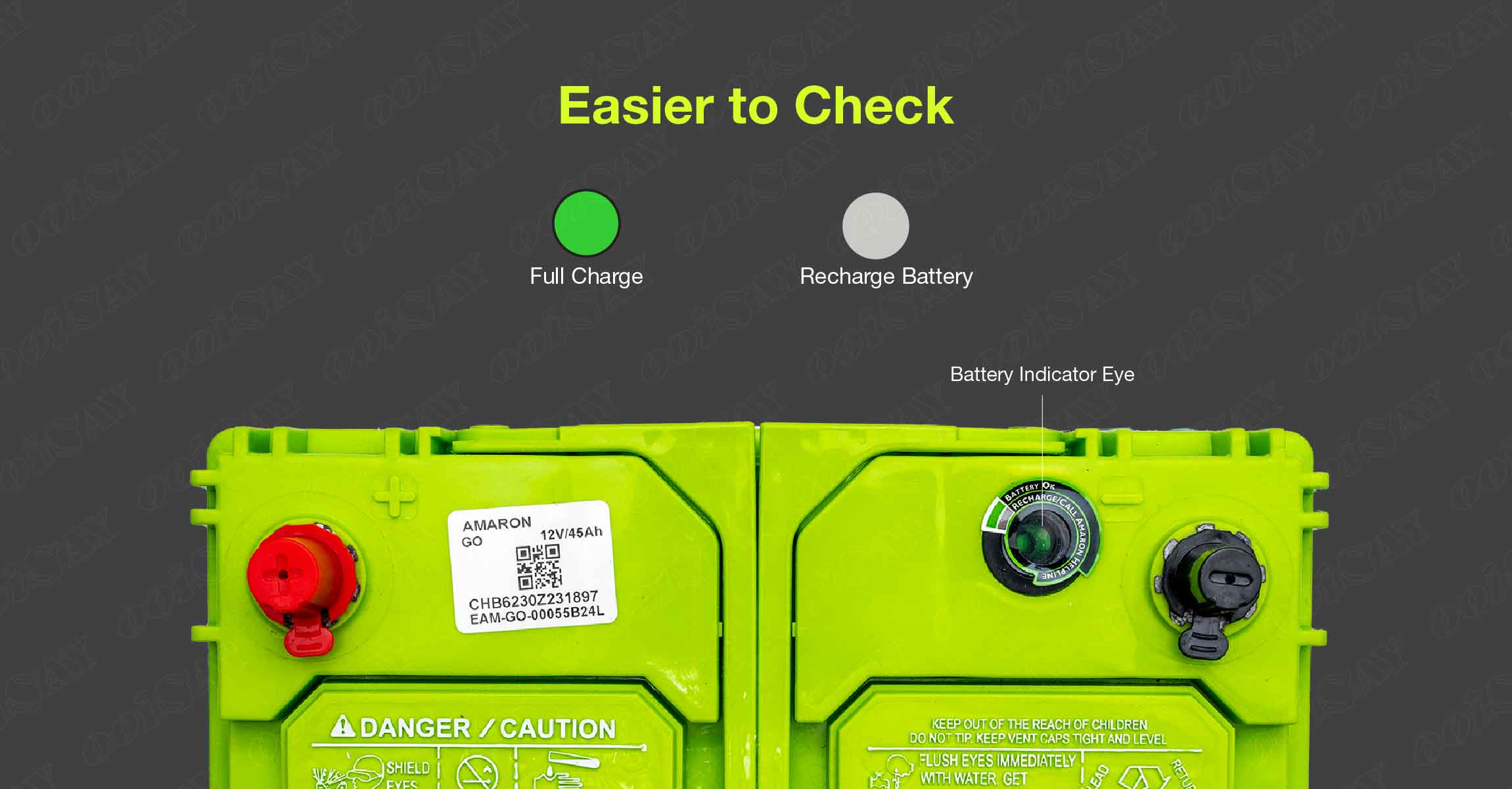 Amaron 55B24L Maintenance Free