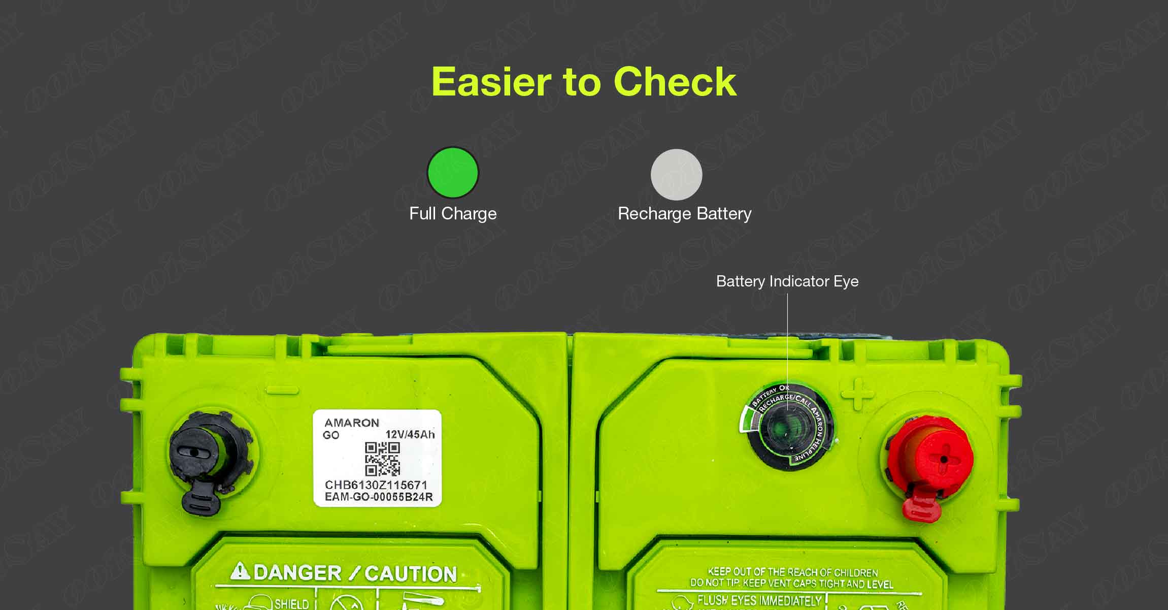 Amaron 55B24R Maintenance Free