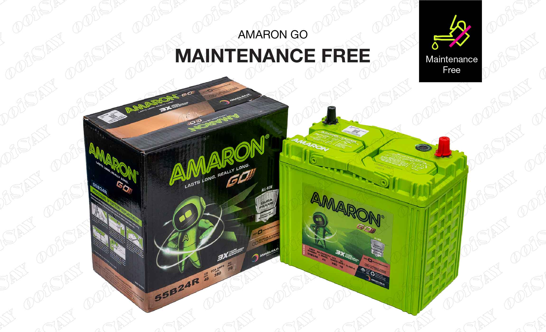 Amaron 55B24R Maintenance Free