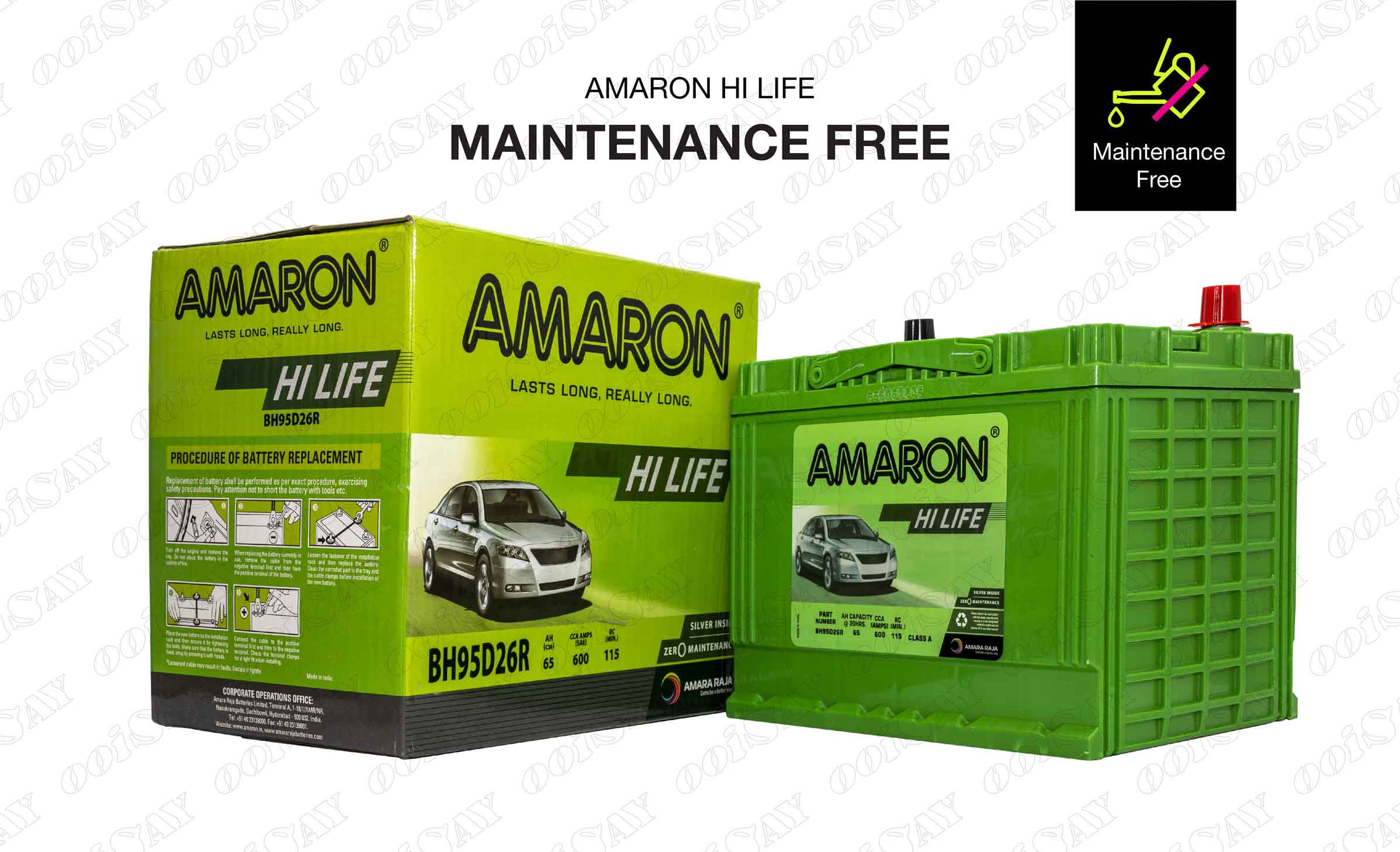 Amaron 95D26R Maintenance Free