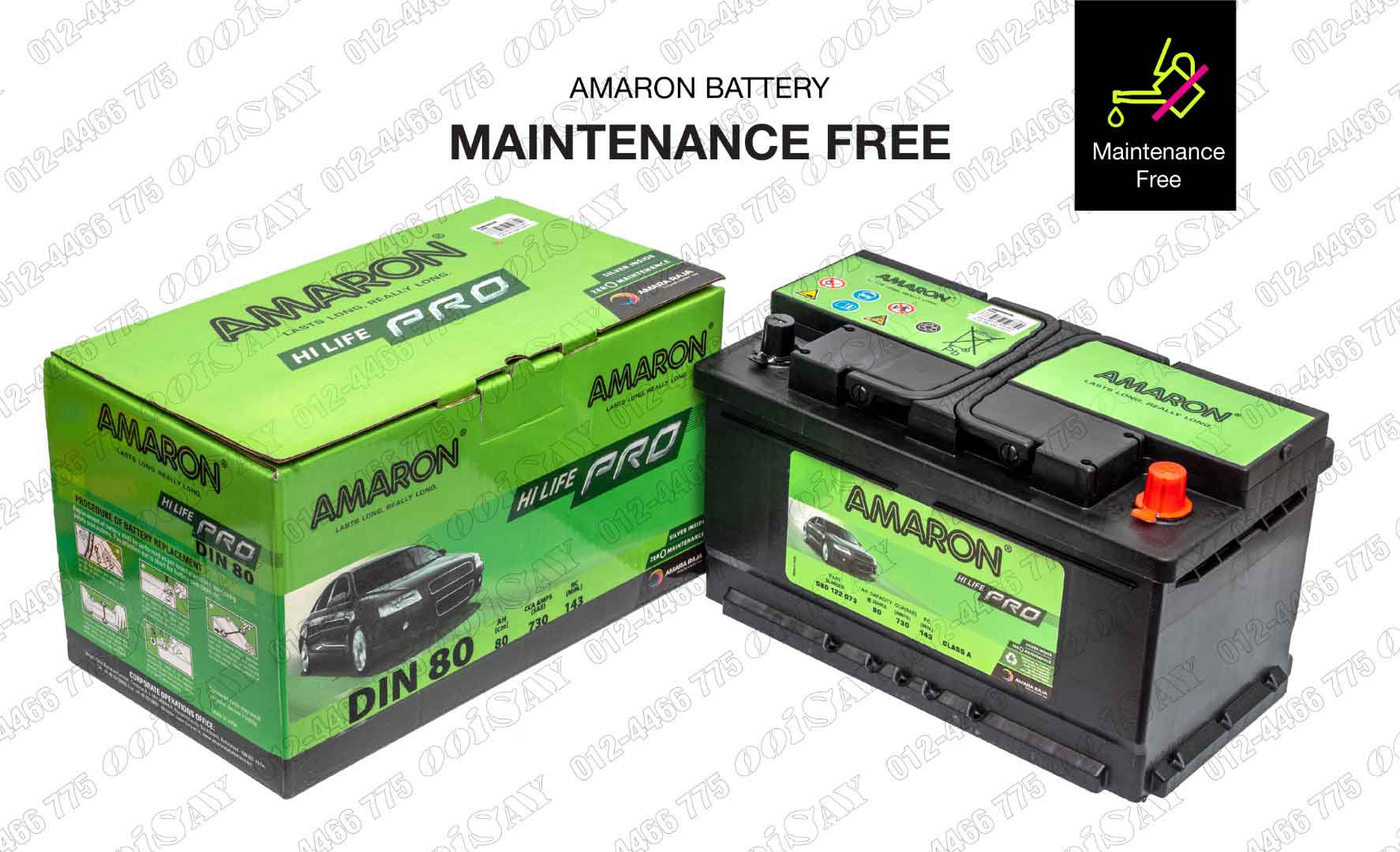 Amaron PRO DIN80 Maintenance Free