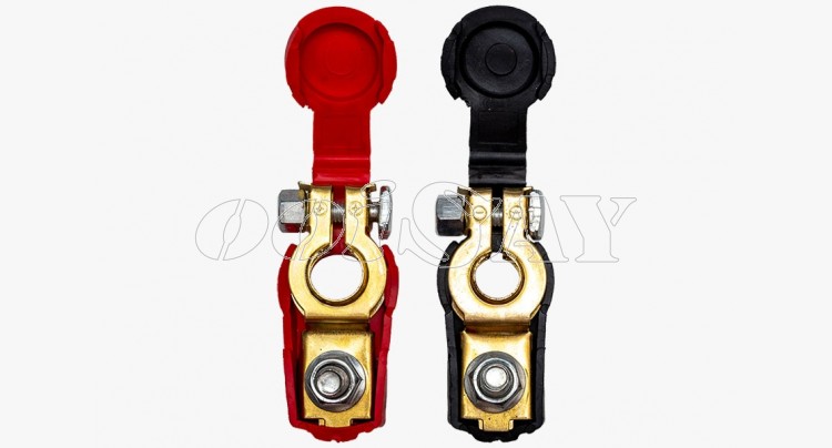 Terminal OS-009 (Black Red Rubber Cover) [Small] (per set)