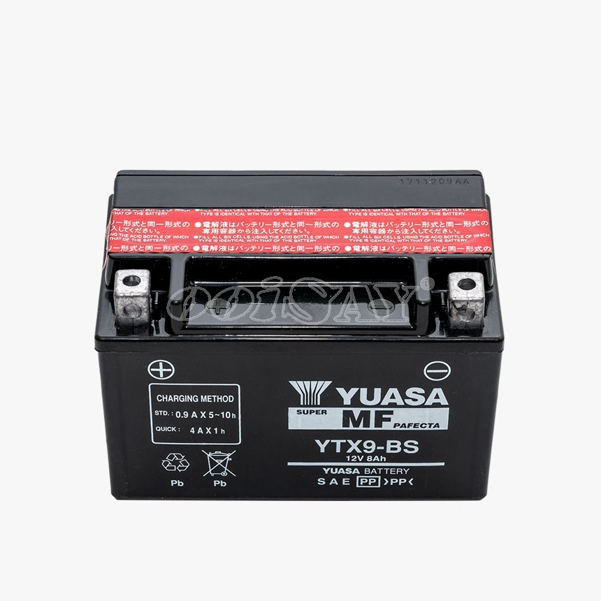  YUASA YTX9-BS 12 VOLT 9Ah Battery Genuine Blur